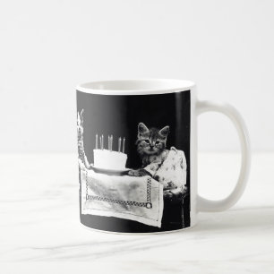 Vintage Geburtstags-Katzen-Kaffee-Tassen Kaffeetasse
