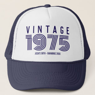 Vintage-Geburtstags-Trucker-Mütze Truckerkappe