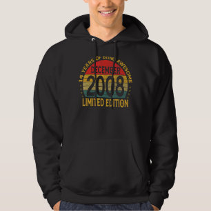 Vintage Geburtstagsdekoration Dezember 2008 Hoodie