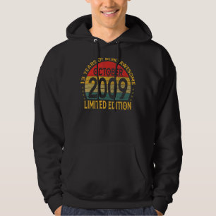 Vintage Geburtstagsdekoration Oktober 2009 Hoodie