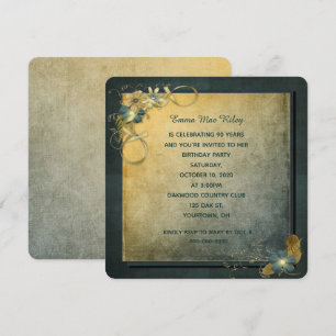 Vintage Geburtstagsfeier Einladung