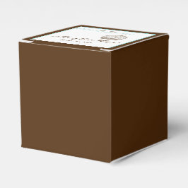 Vintage Geburtstagsfeier in Brown und Aqua Wedding Geschenkschachtel