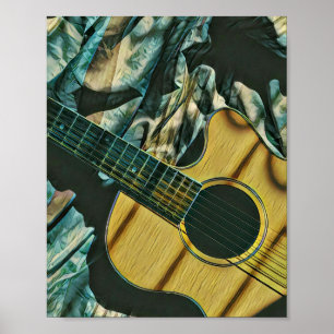 Vintage Geburtstagsgeschenk für Gitarre Poster