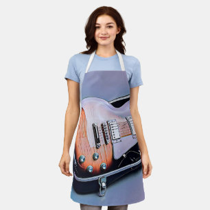 Vintage Geburtstagsgeschenk für Gitarre Schürze