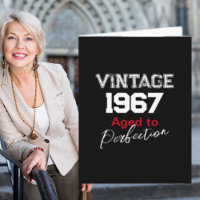 Vintage Geburtstagskarte 1967 Aged Perfection