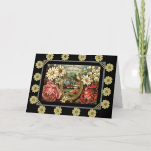 Vintage Geburtstagskarte Karte