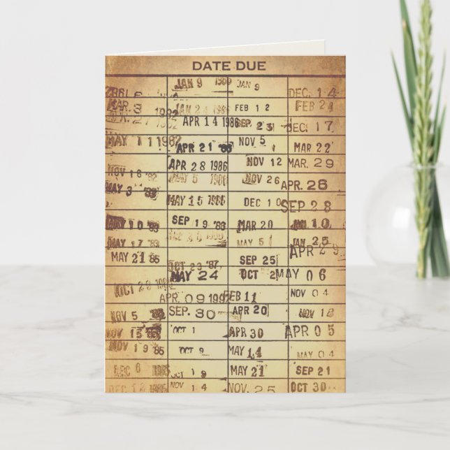 Vintage Geburtstagskarte Karte (Vorderseite)