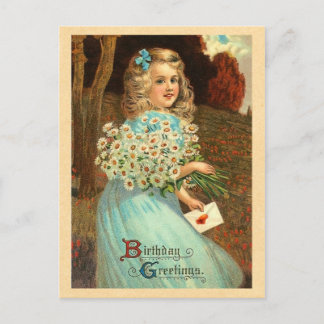 Vintage Geburtstagskarte Postkarte