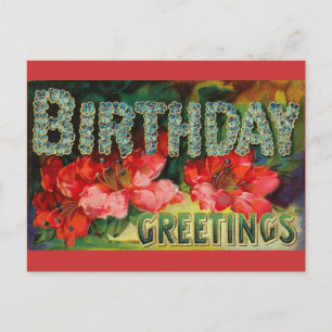 Vintage Geburtstagskarte Postkarte