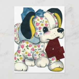 Vintage Geburtstagskarte Postkarte