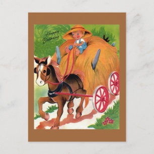 Vintage Geburtstagskarte Postkarte