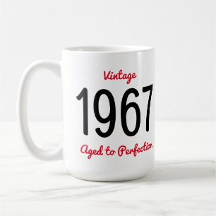 Vintage Geburtstagsparty 1967 alt bis perfekt 50 Kaffeetasse