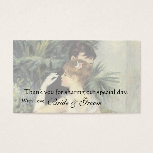 Vintage Gefallen Dankeschön Card, City Dance von R (Vorderseite)