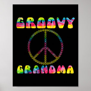 Vintage Gefärbte Krawatte Friedenszeichen Groovy O Poster
