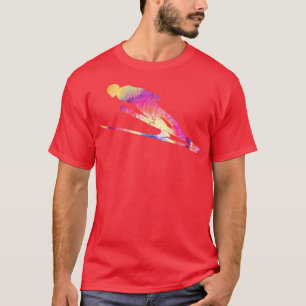 Vintage Gefärbte Krawatte Schneeschuhwandern Grafi T-Shirt