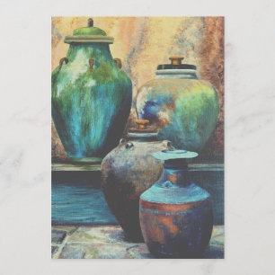 Vintage-Gefäße Acryl-Kunst Caroline La Bocatf9641 Feiertagskarte