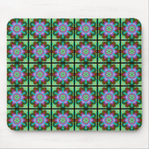 Vintage-Gefühl - abstraktes Design - Mosaikfliesen Mousepad