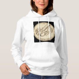 Vintage Geige und Notenhoodie Hoodie