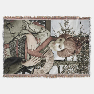 Vintage Geisha Decke