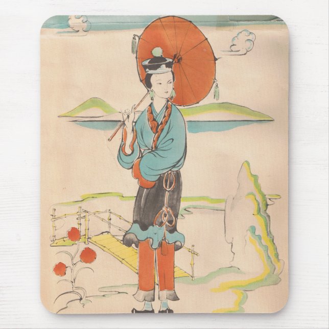Vintage Geisha Mousepad (Vorne)