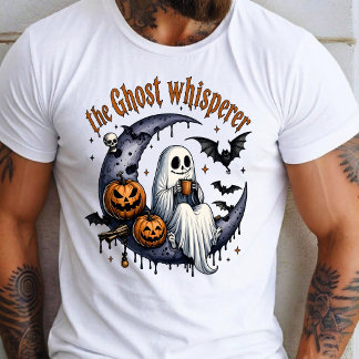 Vintage Geist Fledermaus Kürbis Halloween T-Shirt