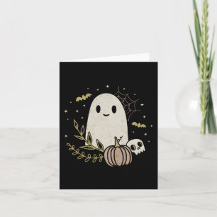 Vintage-Geist Herbst Halloween 1 Karte