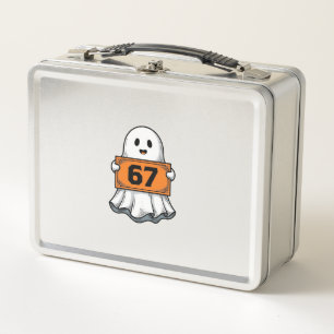 Vintage-Geist-Nummer-67-Halloween-Shirt-Design_1 Metall Brotdose