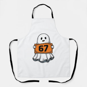 Vintage-Geist-Nummer-67-Halloween-Shirt-Design_1 Schürze