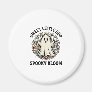 Vintage-Geister-Blumen Süßer Halloween-Buh-Stillle Magnet