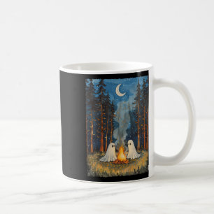 Vintage-Geister-Lagerfeuer-Campingliebhaber-Wald-G Kaffeetasse