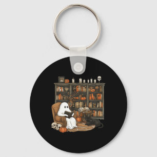Vintage-Geister-Lesebücher-Bibliothekar-Lehrer-Hal Schlüsselanhänger