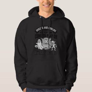Vintage Geister und Goblins Halloween-Shirt-Design Hoodie
