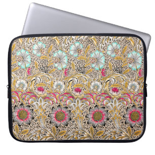 Vintage gelb rosa William Morris's Corncockle Laptopschutzhülle