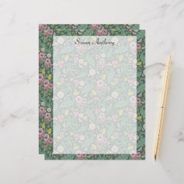 Vintage gelbe Leuchten Pink Pansy Faces Paper