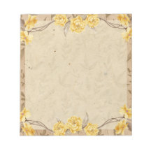 Vintage Gelbe Rosen Floral