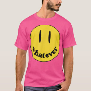 Vintage Gelber Smiley Gesicht Whatever Ästhetik T- T-Shirt