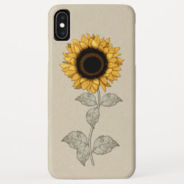 Vintage gelbes Goldsonnenblume Case-Mate iPhone Hülle