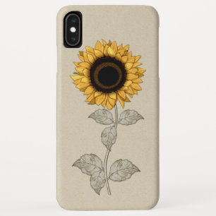 Vintage gelbes Goldsonnenblume Case-Mate iPhone Hülle