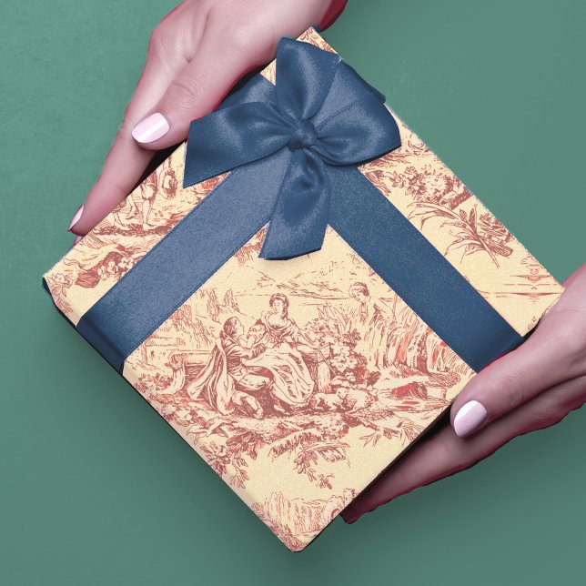 Vintage Gelbjochröte Geschenkpapier Set (Von Creator hochgeladen)