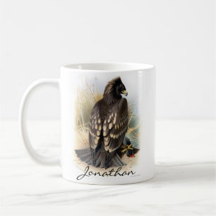 Vintage-Gemälde eines gefleckten Adlers Tasse