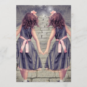 Vintage gemini beste Freunde für immer Twin Girls Einladung