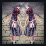 Vintage gemini beste Freunde für immer Twin Girls Poster<br><div class="desc">Vintage gemini besten Freunde für immer Twin Girls Mode Produkte fügen eine surrealistische magische Touch zu Ihrem Mode-Statement</div>