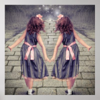 Vintage gemini beste Freunde für immer Twin Girls