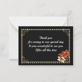 Vintage Gemstone Frame Dankeschön Karten