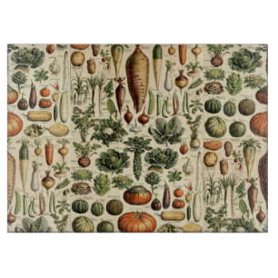 Vintage-Gemüse-Kunst von Adolphe Millot-Muster Schneidebrett