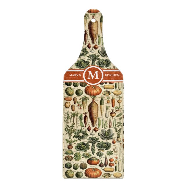 Vintage Gemüseserie von Adolphe Millot Schneidebrett (Vorderseite)