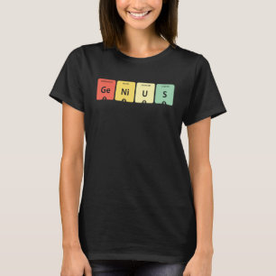 Vintage GeNiUS Periodensystem der Elemente Ge Ni U T-Shirt