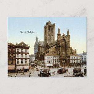 Vintage - Gent, Belgien Postkarte