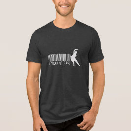 Vintage Gentleman Barcode Dancer mens black Tri-Blend Shirt