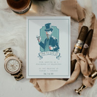 Vintage Gentleman | Trauzeugen-Anfragekarte
